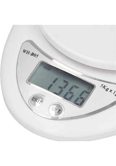B-05 Dijital Mutfak Terazisi 5kg / 1gr Hassas Tartı Kilo Ölçer