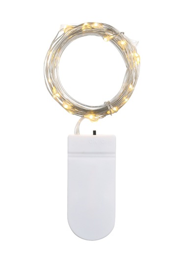 Neevoyu 2 Metre 20 Ledlı Taşınabilir Bakır Tel Işık Zinciri - Sıcak Beyaz Ambiyans, Ip65 Su Geçirmez Pil Yok Sıcak Beyaz