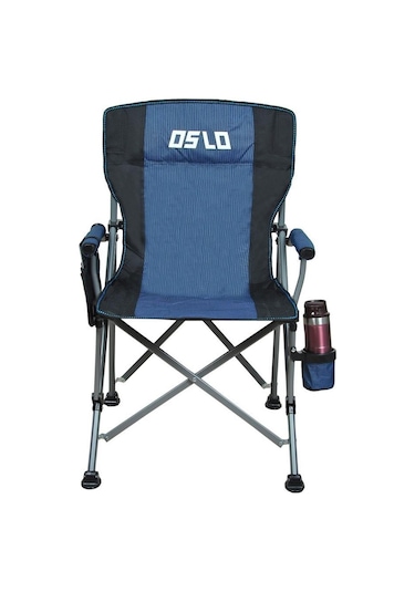 Oslo Lüks Katlanabilir Kamp Sandalyesi - Mavi