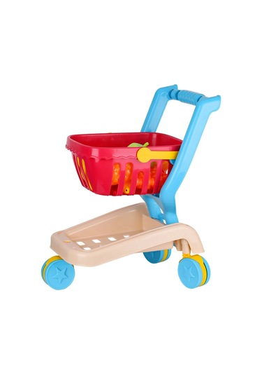 Oyuncak Sepetli Katlanır Market Arabası Kutulu By-647