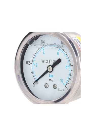 Tenfowee Stainless Steel Vakum Basınç Ölçer - 1/4" Npt Bağlantı, Çift Ölçekli, 0-1 Mpa Aralığı, Su Ve Yağ İçin Uygulanabilir