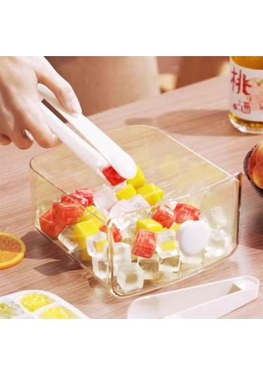 Pazly Kapaklı Buz Tepsisi 48 Kaviteler Beyaz Hızlı Donanıyor Ev Mutfak Seyahat Restoran Parti İçin Beyaz