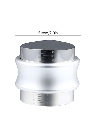 51mm 2'si 1 Arada Kahve Dağıtıcısı Ve Tamper Gıda Sınıfı Gümüş Diğer