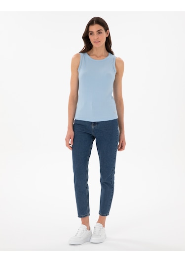Pierre Cardin Kadın Açık Mavi Bluz Örme 50301485-vr003 Açık Mavi