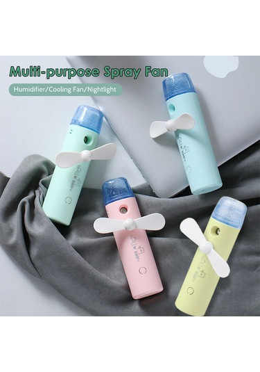 Fan Mister Küçük Taşınabilir Mini Fan Nemlendirici Usb Şarj Edilebilir Fan Sisleme Fanı Dış Mekan İç Mekan İçin
