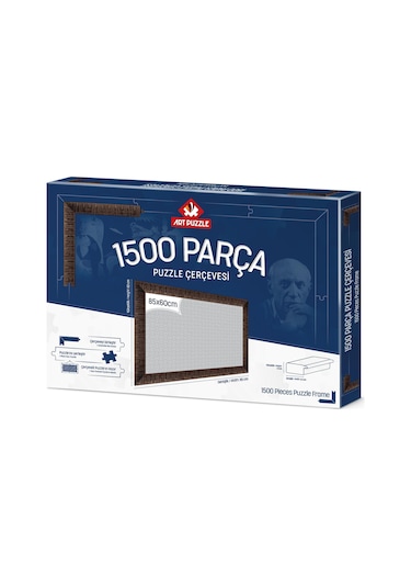 Art Puzzle Kahverengi 1500 Parça Demonte Puzzle Çerçevesi