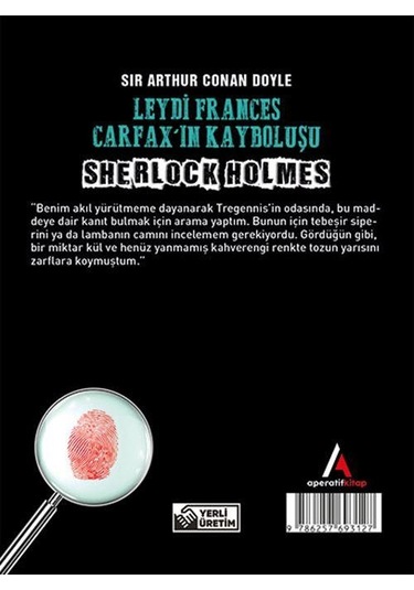 Leydi Frances Carfax’In Kayboluşu - Sherlock Holmes - Cep Boy Ape