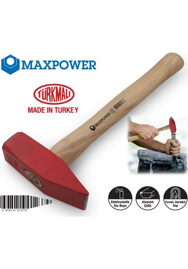 Maxpower Ahşap Saplı Çekiç 1500 Gr