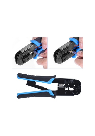 Yifomall Rj45 Rj11 Çift Amaçlı Kablo Pensesi, 8p6p Konnektör Sıkma Ve Kesme Aleti