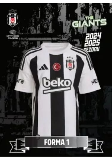 Mythos Cards Beşiktaş The Giants 2024/25 Sezonu Dev Poster ve Çıkartma Seti