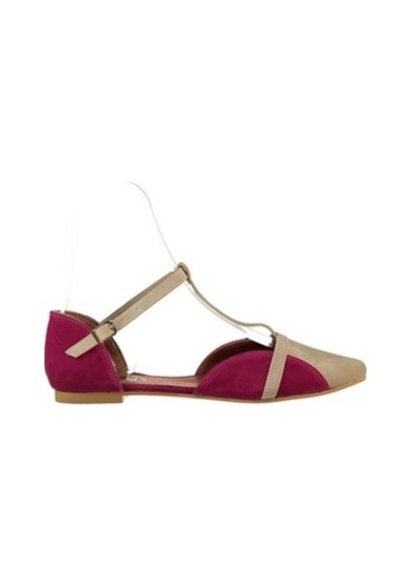 Fox Shoes Ten/Fuşya Kadın Babet B726881802