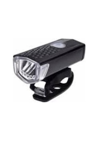 Baisk 300 Lümen Bisiklet Ön Far Işık Aydınlatma Lamba Usb Led Çak Siyah