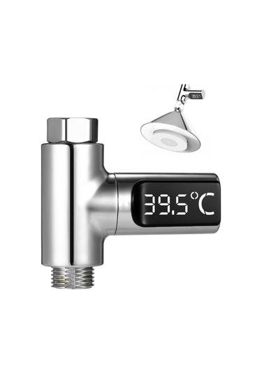 Gajeena Bebek Ve Gençler İçin Led Ekranlı Şişme Su Sıcaklığı Ölçer - Su Basıncı İle Çalışır, Pil Gerektirmez Diğer