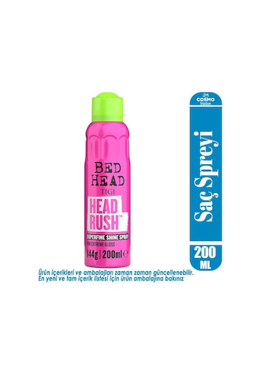 Tigi Bed Head Head Rush Superfine Shine Spray 200 ML