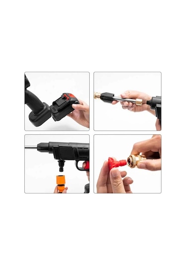Carub Oto Yıkama Tabancası Şarjlı Basınçlı Br0922536