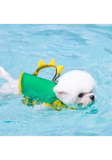 Homyl Tekne Havuzu Için Saplı Mayo Köpek Yüzen Ceket Ile Pet