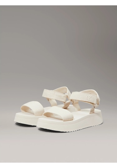 Calvin Klein Sandal Velcro Webbıng Mg Çok Renkli Calvin Klein Sandal Velcro Webbıng Mg Çok Renkli