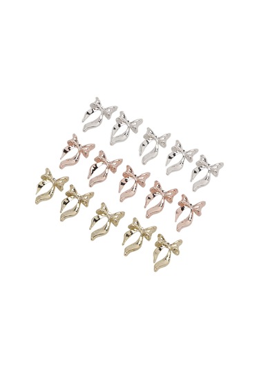 Kadınlar Ve Kızlar İçin Reçine Metal Kemerli Tırnak Süslemeleri