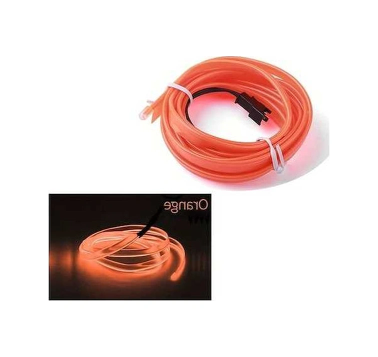 Trendooze Turcoshop11 Kırmızı Turuncu 118.11 İnç Esnek Led Neon Işık Şeridi Araç İçi Dekor Sadece Ev Dekor