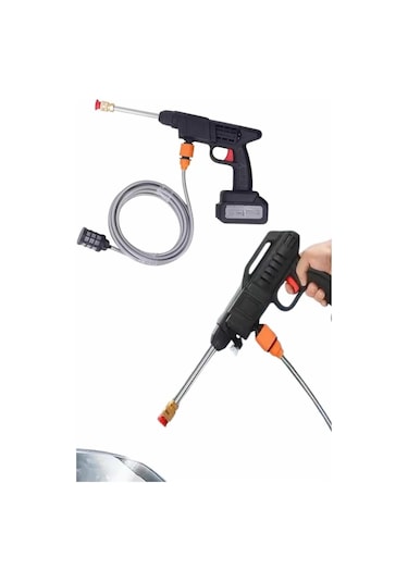 Akülü Oto Araç Yıkama Yüksek Basınçlı Araba Yıkama Makinesi Şarjlı