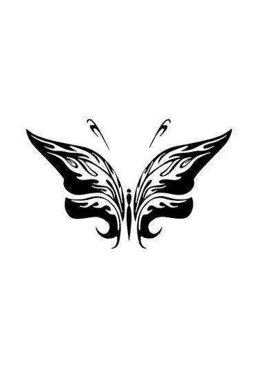 Kelebek Sticker Oto Motor Laptop Duvar Folyo Sticker 40x24 Cm Lcst Lcst