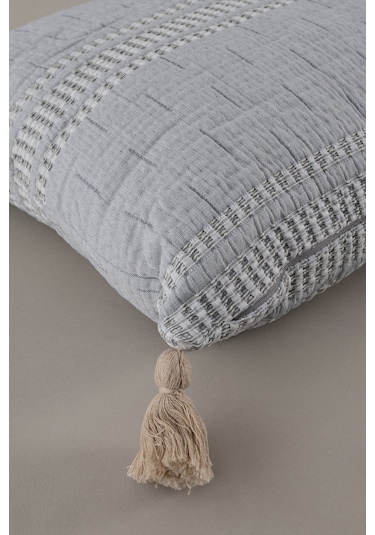 Koza Home Assos Gri Taş Yıkama Yastık 50x50 5040