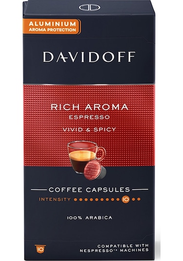 Davidoff Nespresso Uyumlu Kapsül Kahve Seti Espresso - Rich - Intense Kapsül Kahve