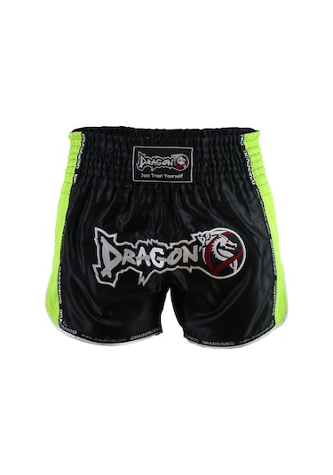 Dragondo Mt3035 Muaythai Şortu Neon Kick Boks Şortu Siyah