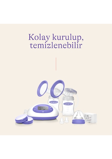 Lansinoh 2'si 1 Arada Çiftli Elektrikli Göğüs Pompası