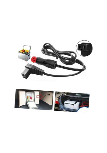 Moveevo Araç Mini Buzdolabı Ve Çakmaçlı Cihazlar İçin Elektrik Adaptörü - Uzun Kablolu, Kolay Kurulumlu Güç Kaynağı