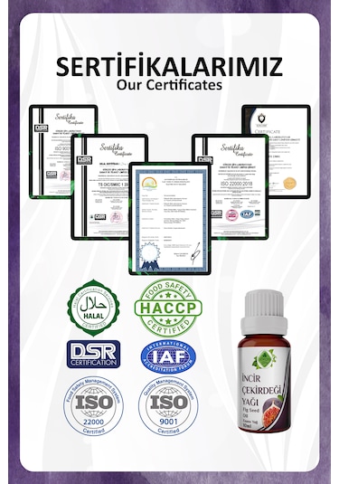 İncir Çekirdeği Yağı Fig Seed Oil 10 Ml.