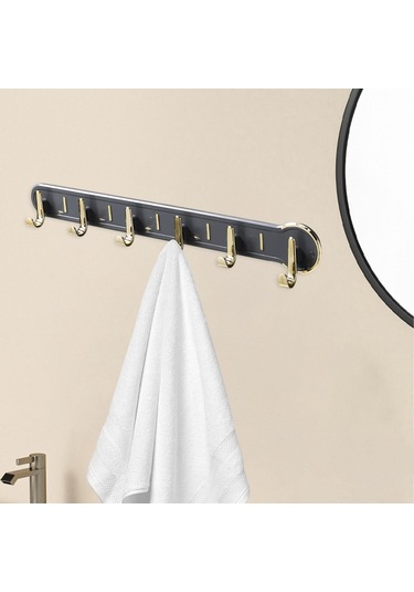 Suntek Ev Dekorasyonu Elbise Askısı Şapka Duvara Monte Anahtar Tutucu Gri Çok Renkli