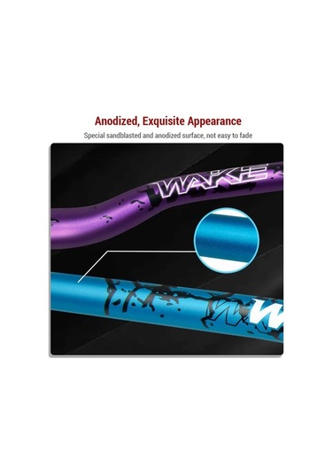 Artfulabode Yükselticili, Skycıty Mat Kırmızı Bisiklet Gidonu Dağ Boyalı Alüminyum Alaşımlı 31.8mm/30mm/780mm - Xn Kırmızı