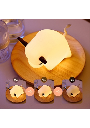 Nayomiglow İnek Gece Lambası Yumuşak Silikon Led Işık Şarj Edilebilir Sevimli Hayvan Gece Lambası Usb Kablosu İle Oda Yatak Odası Dekoru İçin Beyaz Nayomiglow İnek Gece Lambası Yumuşak Silikon Led Işık Şarj Edilebilir Sevimli Hayvan Gece Lambası Usb Kablosu İle Oda Yatak Odası Dekoru İçin Beyaz