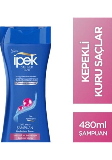 İpek 2si1 Arada Şampuan Normal ve Kurumaya Eğilimli Saçlar 480 ML