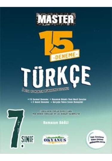 Okyanus Yayın 7. Sınıf Master 15 Türkçe Denemesi