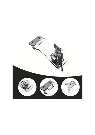 Cordial 6 Adet Paslanmaz Çelik Kapı Kiliti Kilitli Kilitler Dayanıklı Güvenlik Kiliti