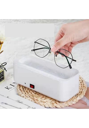 Novahub Çok Fonksiyonlu Taşınabilir Ev Gözlük Temizleyici, Usb Şarjlı Ses Dalgası Titreşim İzle Takı