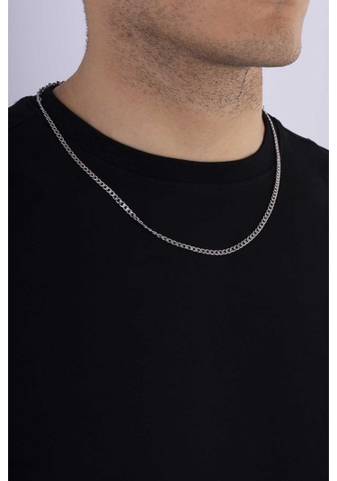 Gümüş Pazarım Klasik Model Standart Kesim Gurmet Erkek Çelik Zincir Çok renkli
