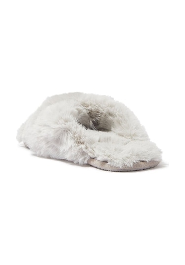 The White Company Suni Kürk Terlik Sürdürülebilir Ve Rahat Tasarım Leopar