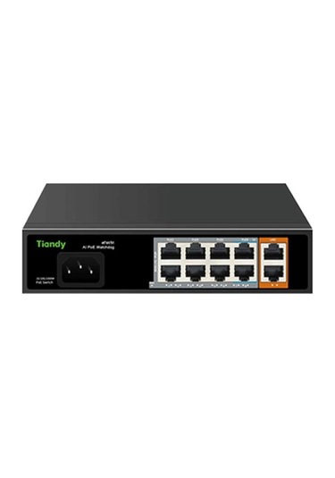 Tiandy 8 Port Yönetilmeyen Aı Poe Switch 8e + 2g