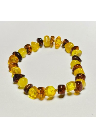 Doğal Damla Kehribar Yetişkin Bileklik Hcz-model Ggh Çok Renkli