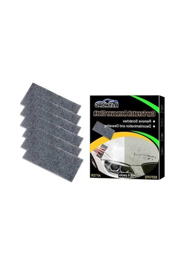 Fortunelane 6 Adet Araba Yıkanma Bezi - Kırık Lekeler Giderici - Boya Bakımı İçin Tüm Renkler Uygun