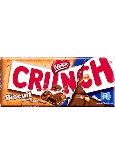 Nestlé Crunch Biscuit Chocolate Bar 100 G
