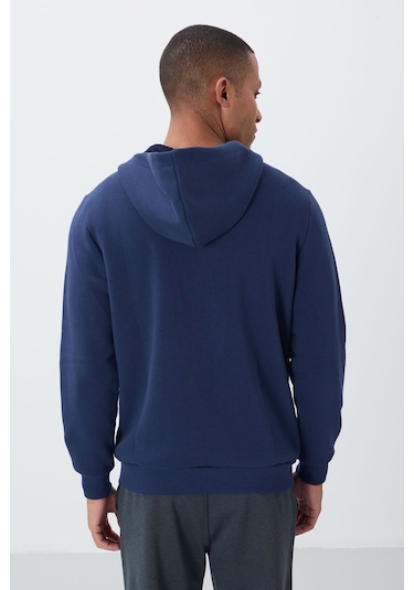 Tommy Life Hector İndigo Şardonlu Erkek Sweatshirt - 88139 Indıgo