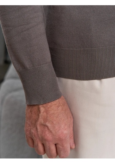 Mens Dream Klasik Yüksek Yakalı Kazak 274720480 Bej