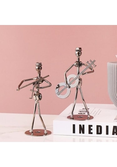 Novahub Dekoratif Süs Galvanik Metal Bant Süreci Çekim Sahne Demir Adam El Sanatları Dekorasyon Hediye İçin F F