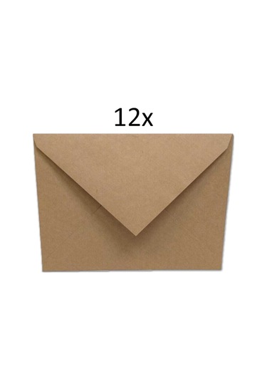 İstisna 12 Adet Mektup Zarfı 13x18 CM 100gr. Kraft