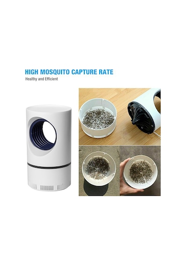 Youmex Ev İçi Uv Led Akıllı Mus Musu Katil Lambası - 360 Süpürge Fanlı, Usb Beslemeli, Çocuk Ve Hamile Dostu, Sessiz Fonsiyonlu - Minimalist Beyaz