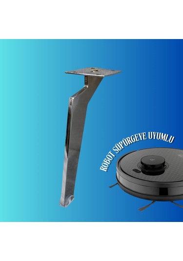17 Cm Metal Tabanca Ayak Koltuk Ayağı Mobilya Ayağı Ünite Ayağı Konsol Ayağı Puf Berjer Ayağı Krom